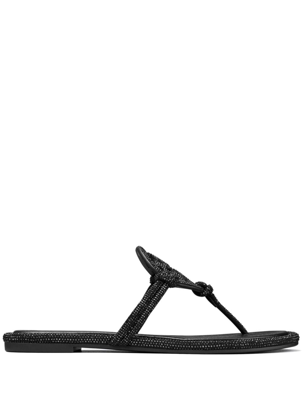 Tory burch black on sale slides